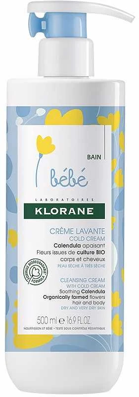 Klorane Baby Cleansing Kreminis Cold Kreminis, 500 ml