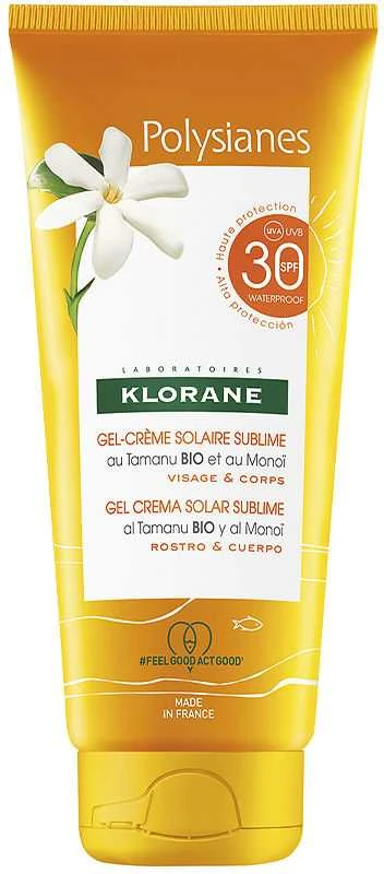 Klorane Polysianes Sublime Spf30 apsauginis kremas nuo saulės 200ml