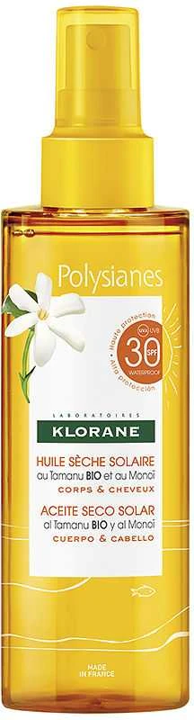 Klorane Polysianes Saulės sausasis aliejus Spf30 200ml
