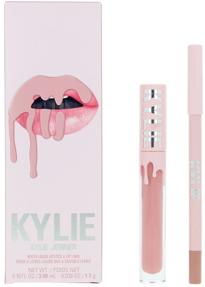 Set Kylie Cosmetics: By Kylie Liquid Lipstick 300 Kokok, 3 ml + By Kylie Pieštukas Lip Liner Kokok 1.1 g