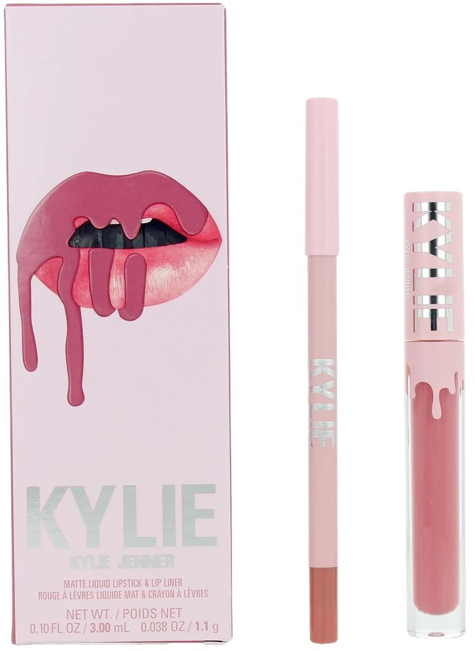 Kylie Cosmetics Matinių skystų lūpų dažų + lūpų pieštuko rinkinys