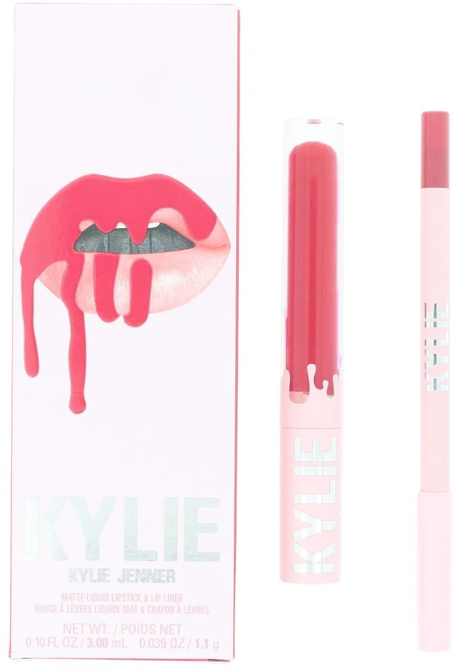 Kylie Cosmetics Matinių skystų lūpų dažų + lūpų pieštuko rinkinys