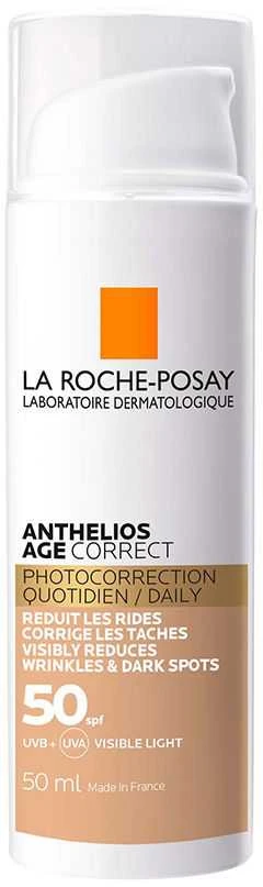 La Roche Posay Anthelios Age Correct SPF 50 Kremas nuo saulės su spalva, 50 ml
