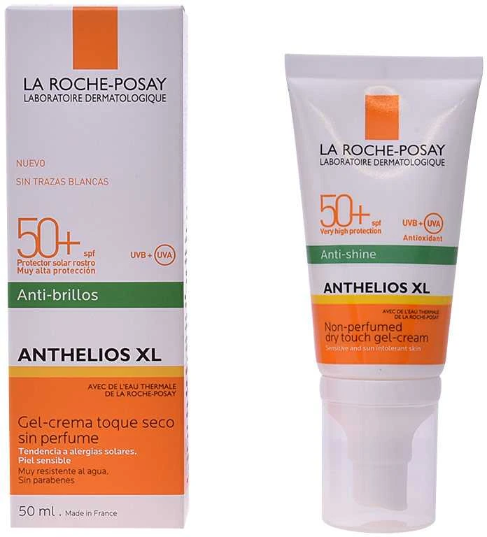 La Roche Posay Anthelios XL Anti-Shine Non-Perfumed Dry Touch Gel-Kreminis SPF 50+ apsauginis gelinis kremas jautriai veido odai, 50 ml