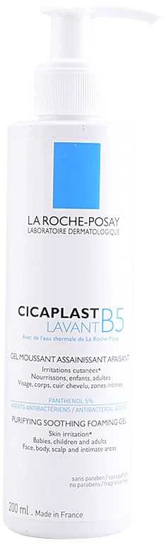 La Roche Posay Cicaplast Lavant B5 švelnus putuojantis veido ir kūno prausiklis, 200 ml