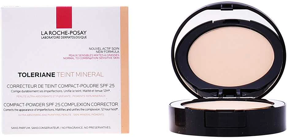 La Roche Posay Toleriane Teint Mineral Compact Powder SPF 25 kompaktinė pudra mišriai ir riebiai odai, atspalvis: N11, 9.5 g