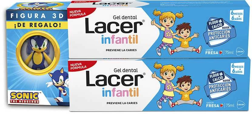 Dantų pasta Lacer Infantil 75 ml Braškė 2 vnt.
