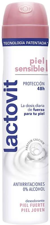 Lactovit Sensitive dezodorantas su rožiniu dangteliu