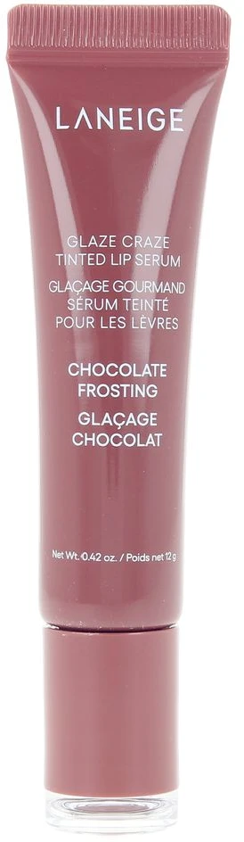 Laneige Glaze Craze Tinted Lip Serum lūpų balzamas-serumas su atspalviu, atspalvis: Chocolate Frosting, 12 g