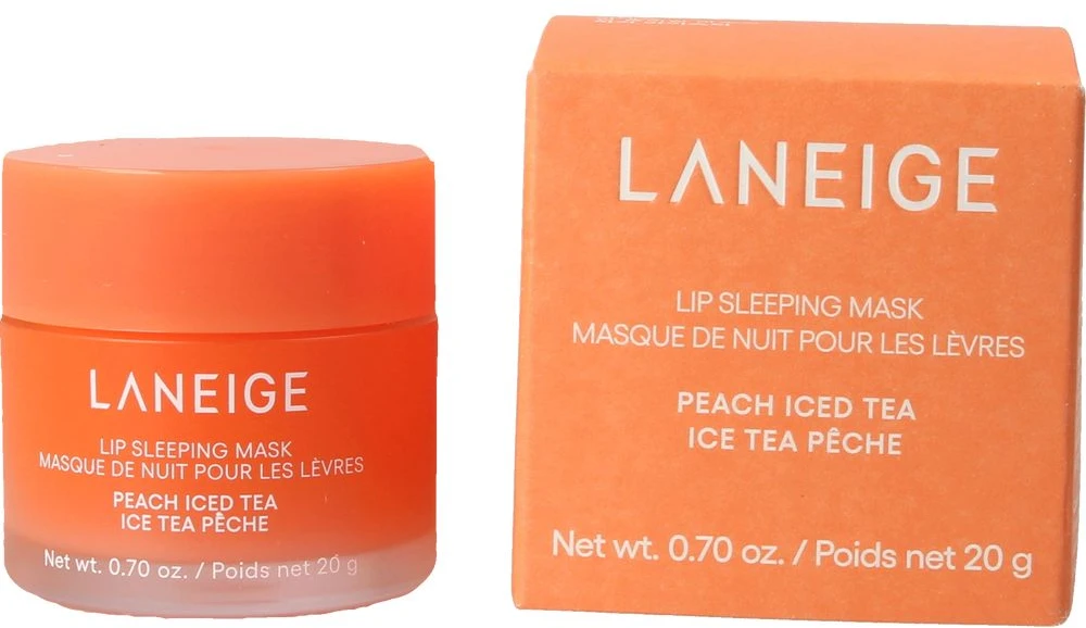 Laneige Lip Sleeping Mask Peach Ice Tea naktinė lūpų kaukė, 20 g