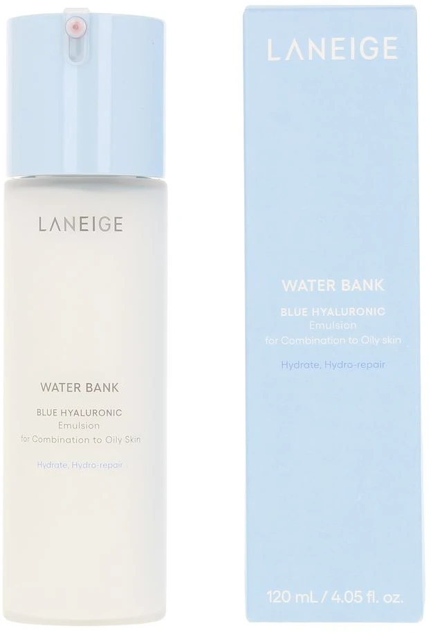 Laneige Veido emulsija mišriai ir riebiai odai Vanduo Bank Mėlyna Hyaluronic (emulsija) 120 ml