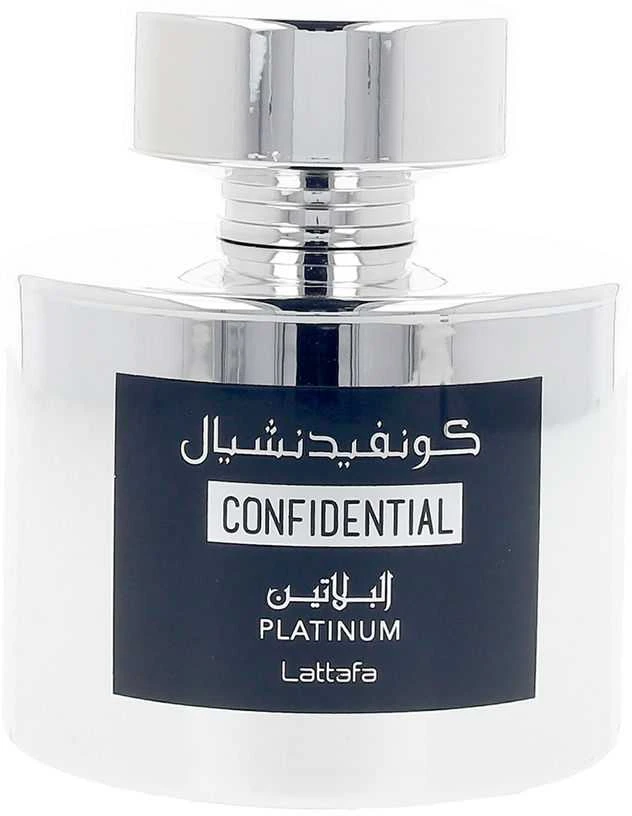 Unisex kvepalai Lattafa Confidential Platinum EDP, 100 ml