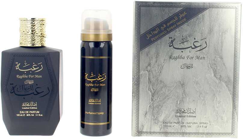 Lattafa Raghba rinkinys vyrams (EDP, 100 ml + dezodorantas, 50 ml)