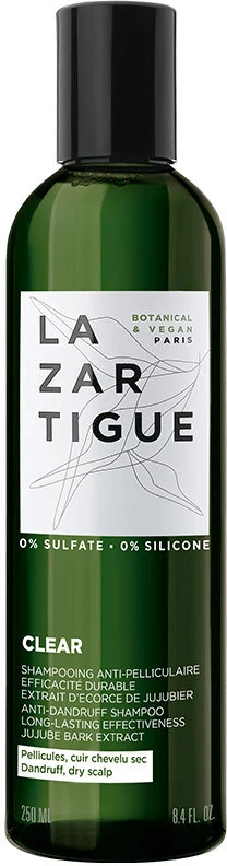 Lazartigue Clear Vegan Hair Treatment Šampūnas Nuo pleiskanų, 250 ml