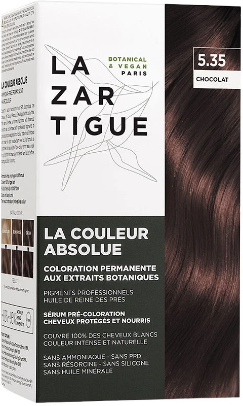 Lazartigue La Couleur Absolue Permanent Hair Dye 5.35 Chocolate, 143 ml
