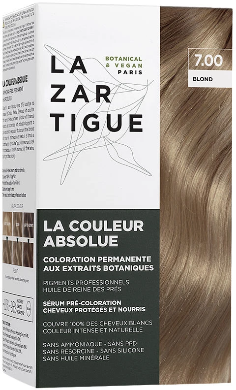 Lazartigue La Couleur Absolue Permanent Hair Dye 7.00 Blond, 143 ml