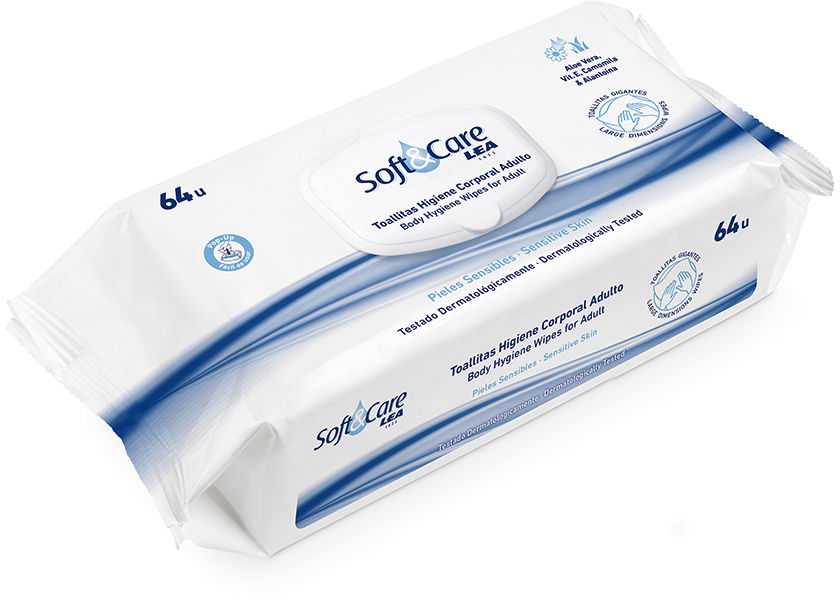 "Lea Derm" servetėlių pakuotė 60 vienetų