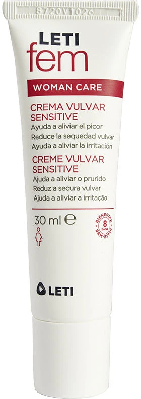 "LetiFem Womn Care" vulvarinis kremas "Sensitive" 30ml