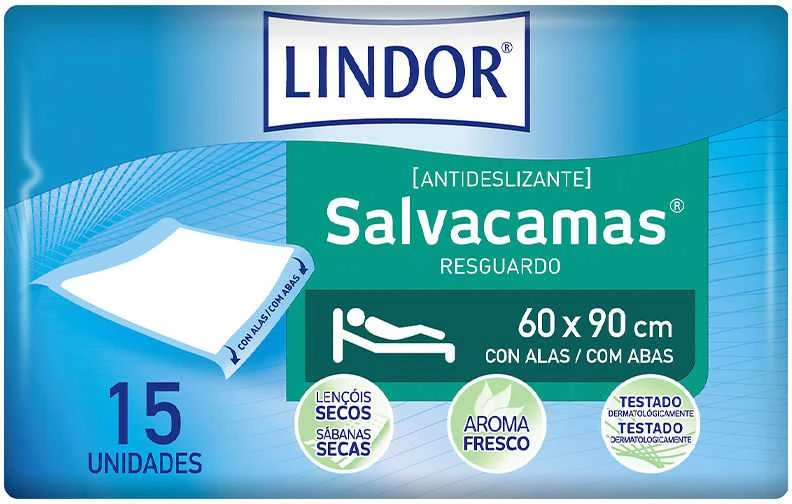 HARTMANN Lindor Bed Saving Soaker paklotas su užlenkiamais galais 60x180cm 15 vienetų