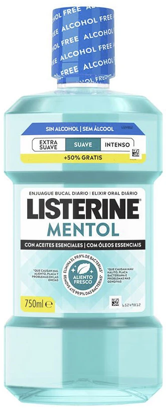 Listerine Gentle Menthol Mouthwash 750 ml