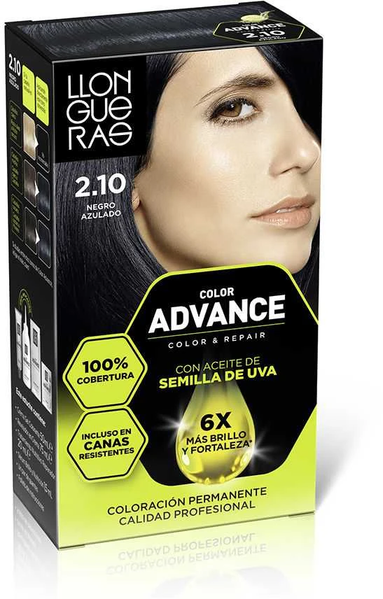 Llongueras Color Advance 2,10-Negro Azulado 1 U