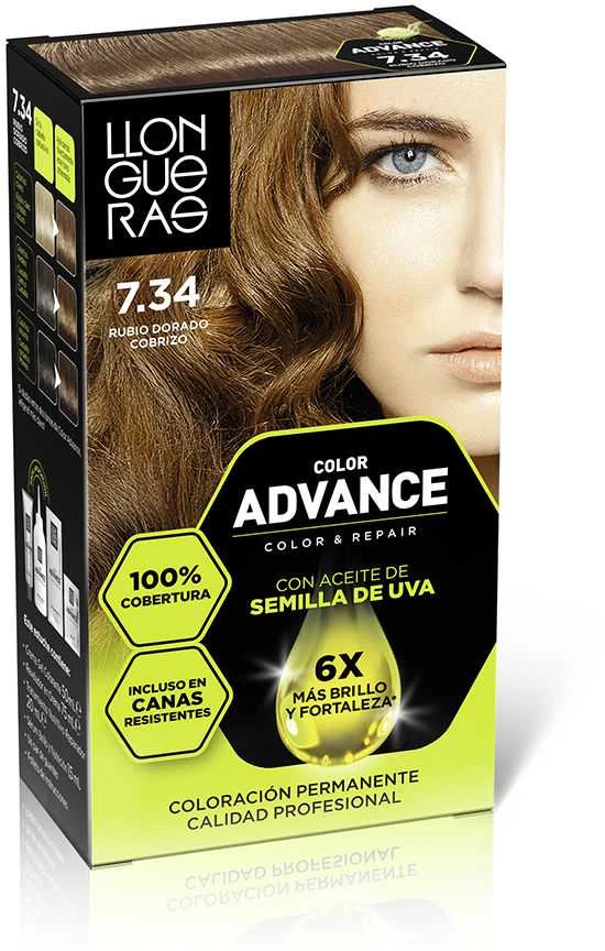Llongueras Color Advance 7,34-Rubio Dorado Cobrizo 1 U