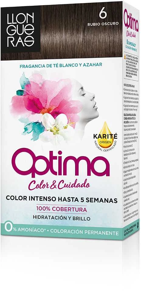 Llongueras Optima 6 tamsiai šviesūs dažai su taukmedžio sviestu