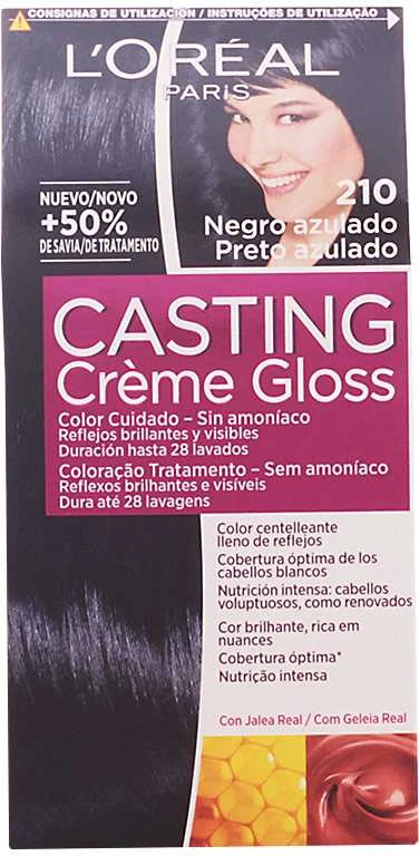 L'Oreal Casting Creme Gloss 210 mėlynai juodi dažai