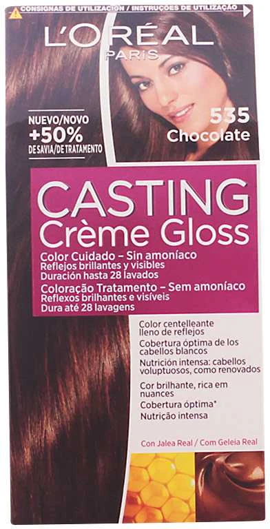 L'Oreal Casting Creme Gloss 535 Šokoladas pakuotė