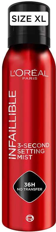 L'ORÉAL_Infallible 3-Second Makeup Setting Purškiklis Veido Purkštuvas Fiksuojančiajai Miglai 150ml
