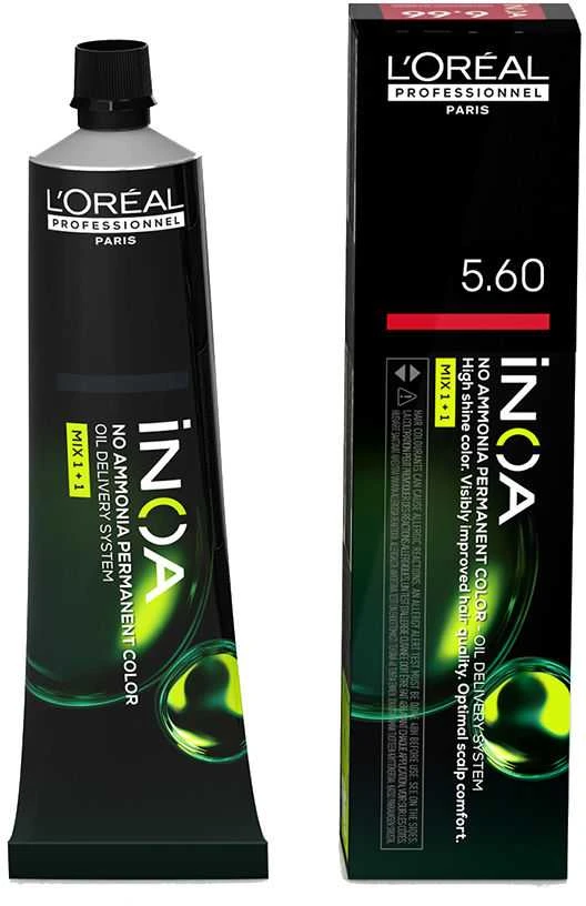 L‘Oreal Professionnel iNOA plaukų dažai | spalva: 5.6 - Intense Light Red Brown, 60 ml