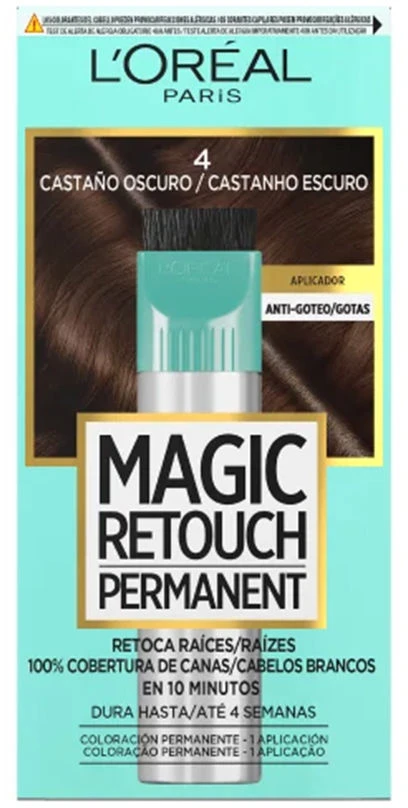 L'Oreal MAGIC RETOUCH permanent hair color #4-Dark Brown 1 unit