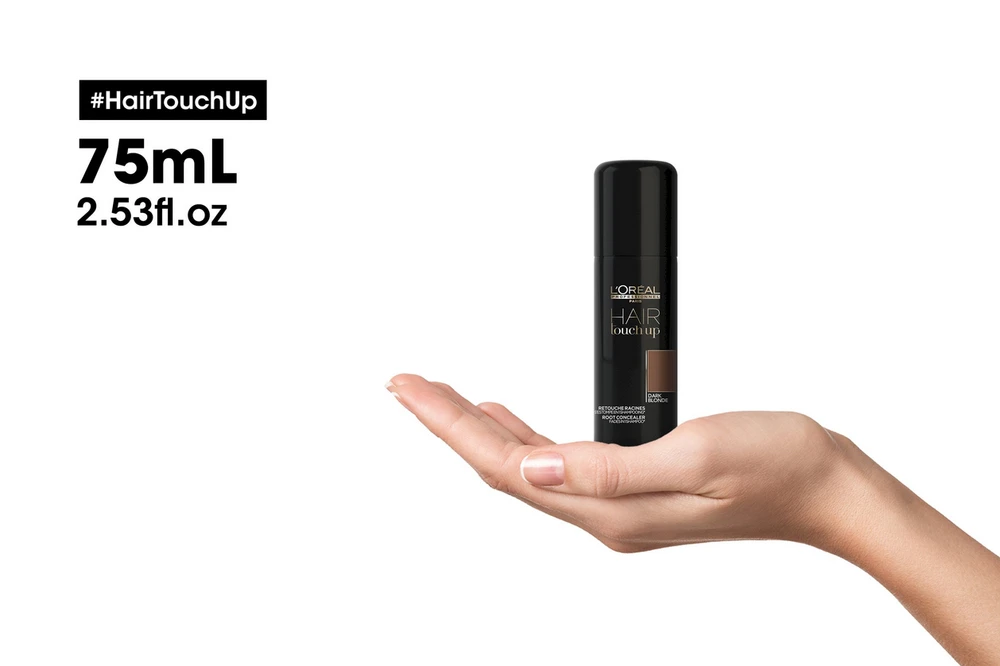 Purškiami dažai ataugusioms plaukų šaknims maskuoti  L'oreal Professionnel Hair Touch Up, tamsiems blondiniškiems plaukams,  75 ml