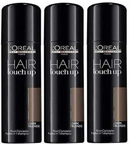 L'oreal Hair Touch Up tamsiai blondiniški purškiami dažai (3 vnt.)