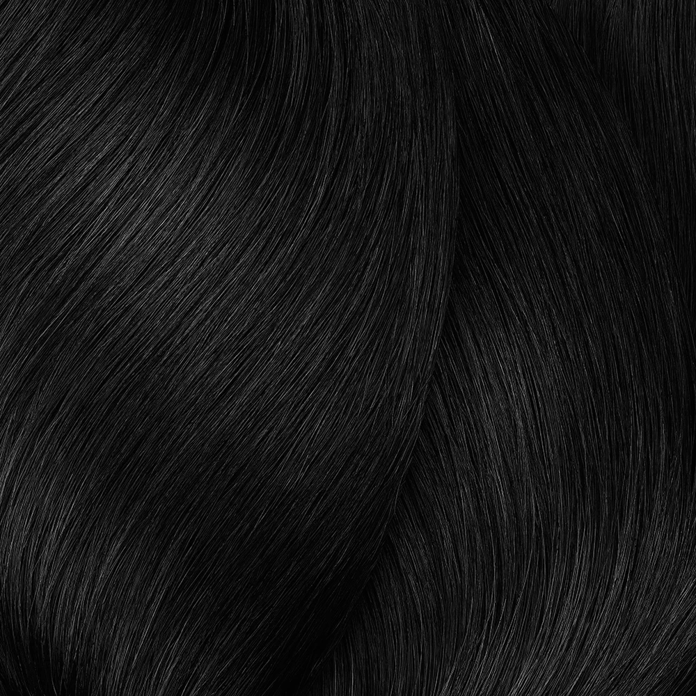 L‘Oreal iNOA 2 Darkest Brown plaukų spalvos pavyzdys