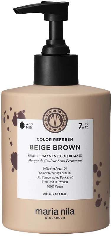 Maria Nila „Color Refresh“ tonizuojanti kaukė „rusvai gelsvas Brown“ 7.23