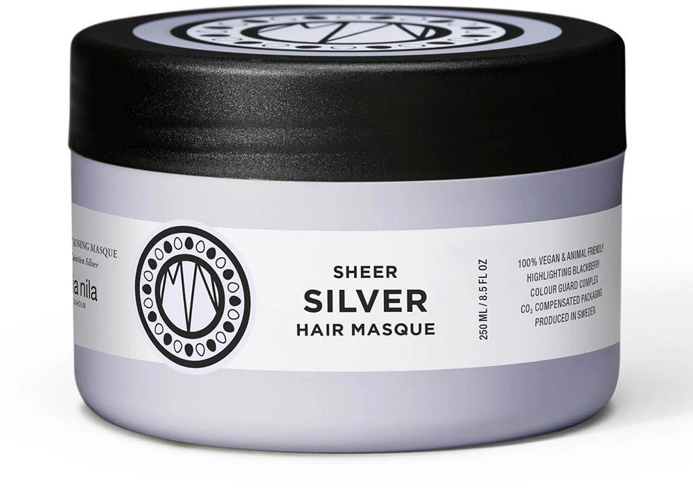 Maria Nila Sheer Sidabrinis Hair Mask pilkinanti kaukė šviesiems plaukams, 250 ml