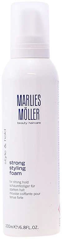 "Marlies Moller Style And Hold Strong Styling Foam" stiprios fiksacijos putos 200ml