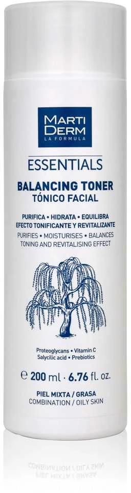 Martiderm Essentials Balancing Toneris subalansuojantis veido tonikas, 200 ml