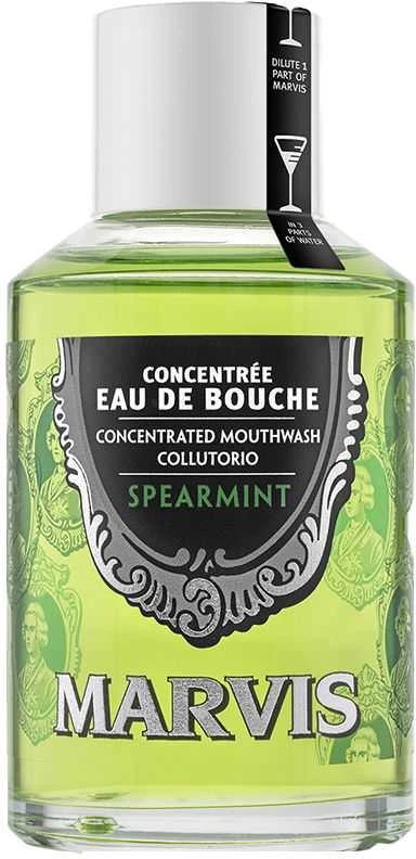 Marvis Spearmint Mouthwash Šaltmėčių skonio burnos skalavimo skystis, 120 ml