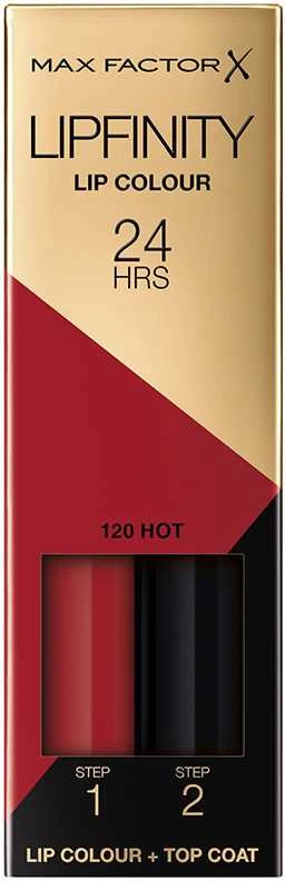 "Max Factor Lipfinity" lūpų dažai 120 Hot
