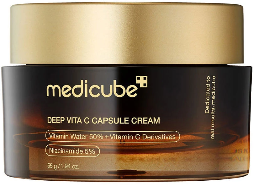 Medicube - Deep Vita C Capsule Cream - Brightening and Firming Face Cream - Skaistinantis ir stangrinantis veido kremas, 55 g