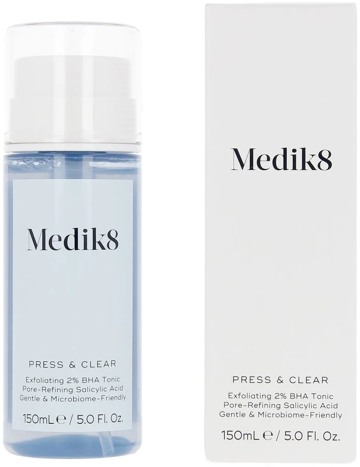 Medik8 Press & Clear Toneris šveičiamasis veido tonikas, 150 ml