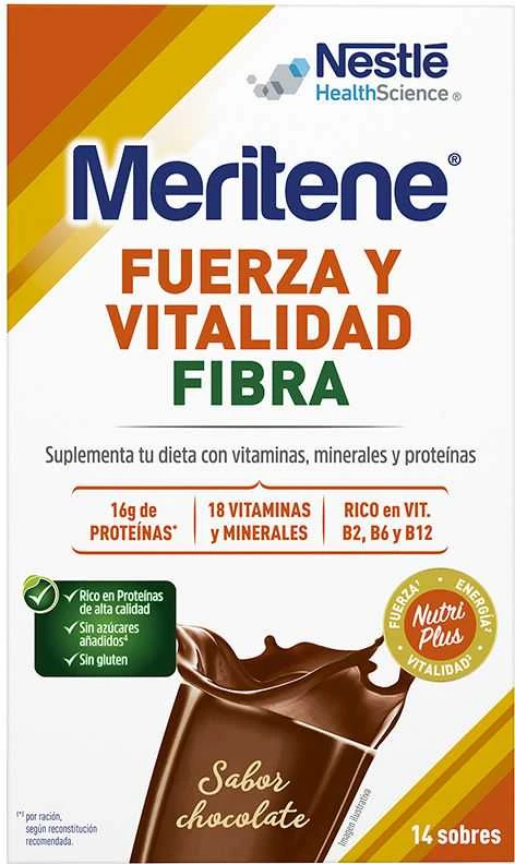 Meritene Active Senior Nutrition šokolado skonio turtingas skaidulų kokteilis 14 vnt.