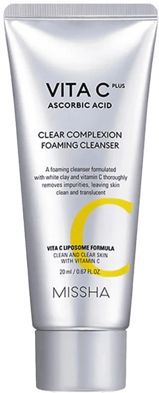 Missha Valomosios putos su vitaminu C "Vita C Plus Clear Complexion" (putojančios "Clean ser") 120 ml