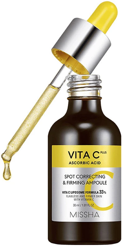 Missha skaistinamasis odos serumas Vita C Plus (dėmes koreguojanti ir stangrinanti ampulė), 30 ml