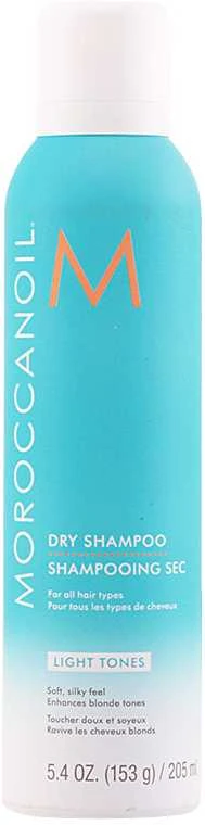 Moroccanoil Light Tones Sausas šampūnas šviesiems plaukams, 205 ml