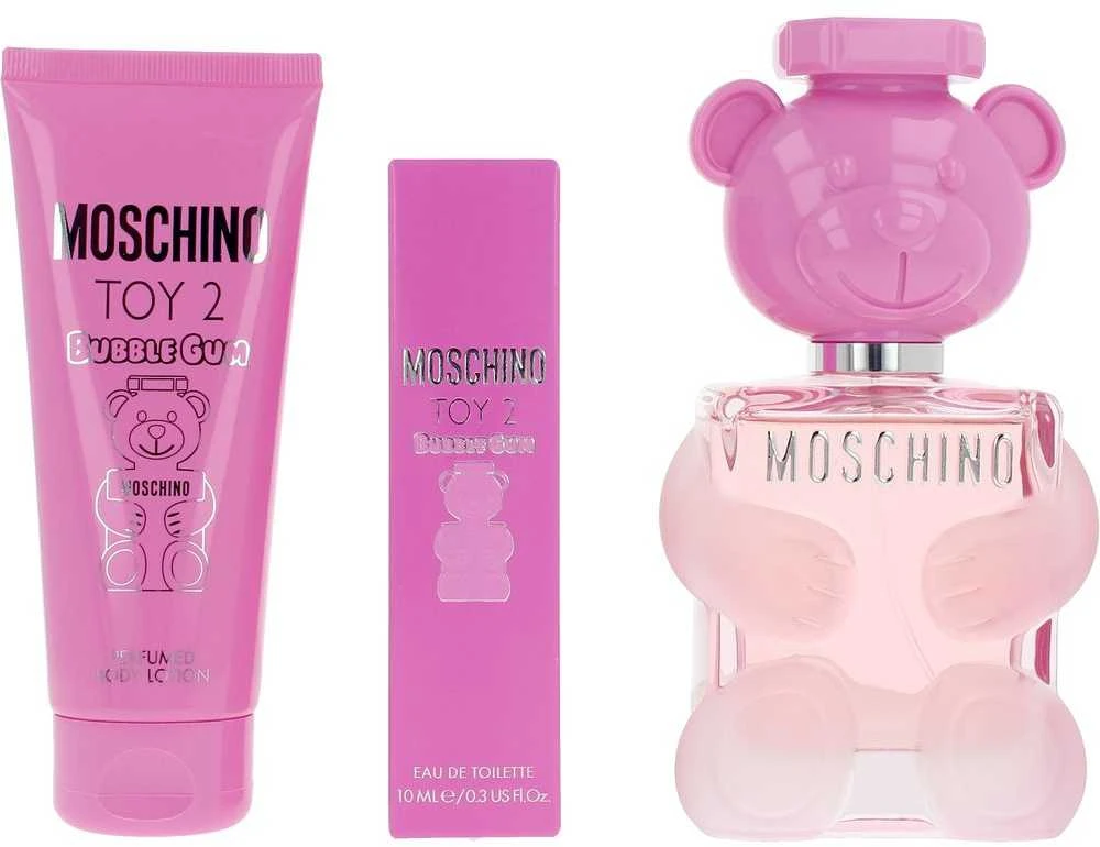 Kvepalų rinkinys moterims Moschino Toy 2 Bubble Gum (EDT, 100 ml + kūno losjonas, 100 ml + EDT, 10 ml)