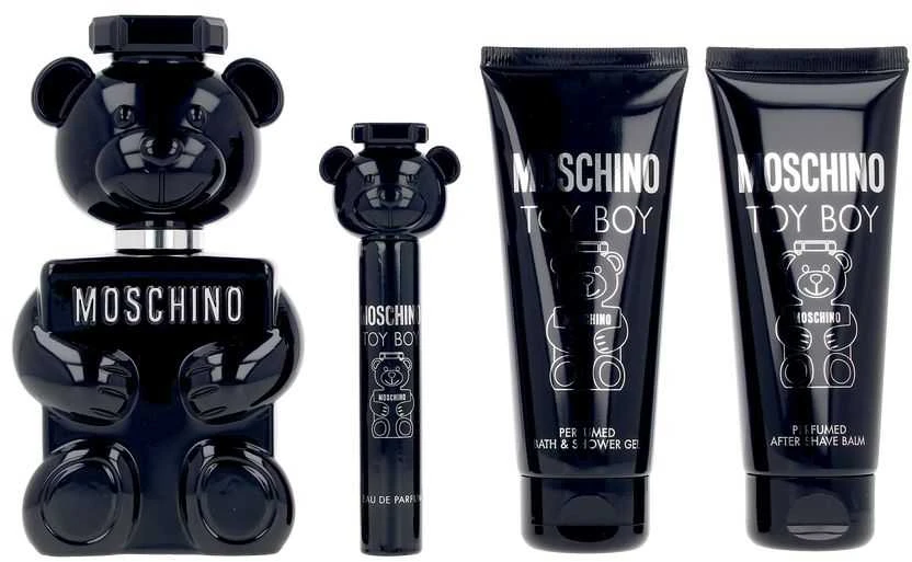Moschino Toy Boy rinkinys vyrams (EDP, 100 ml + dušo želė, 100 ml + balzamas po skutimosi, 100 ml + EDP, 10 ml)