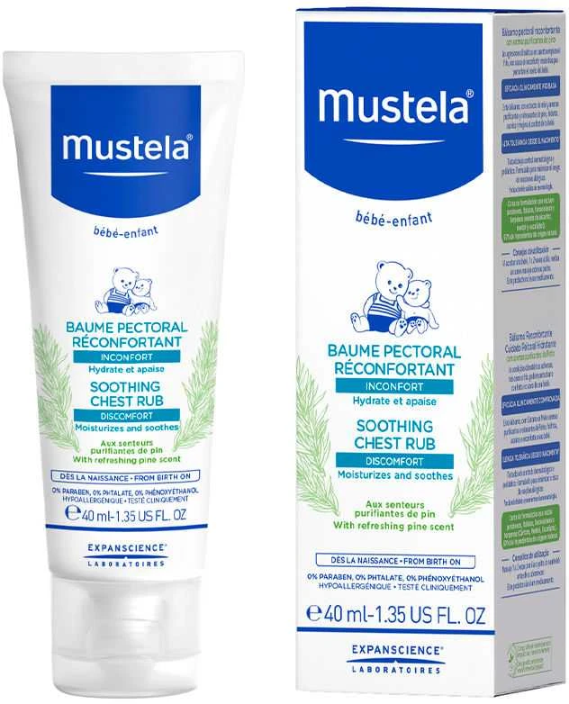 "Mustela" raminamasis krūtinės kremas 40ml